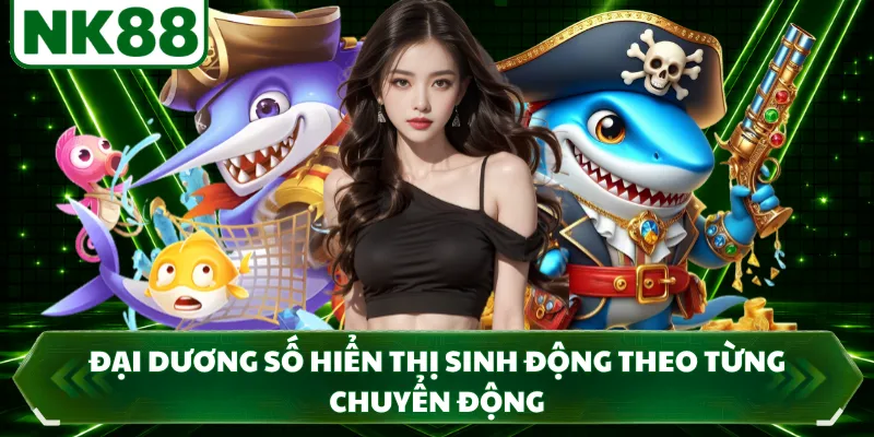 Đại dương số hiển thị sinh động theo từng chuyển động